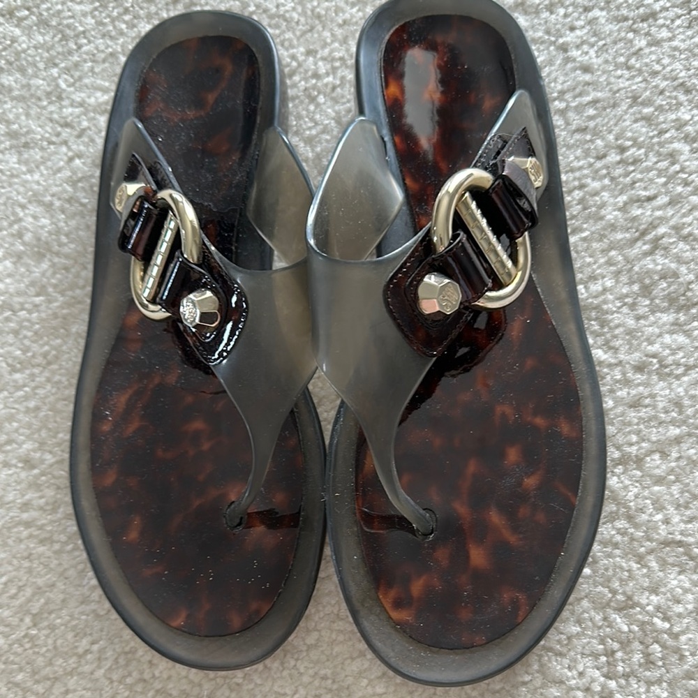 STUART WEITZMAN JELLY FLIP FLOPS
